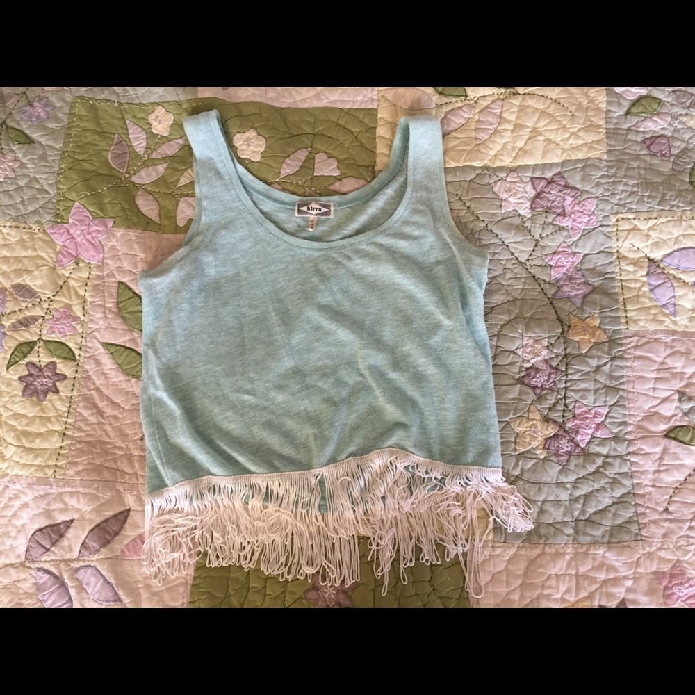Teal Crop Top